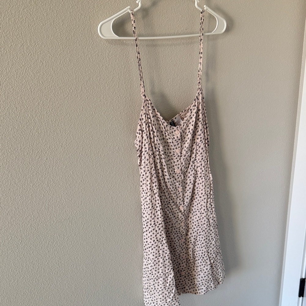 H&M Cream and Black Polka Dot Camisole